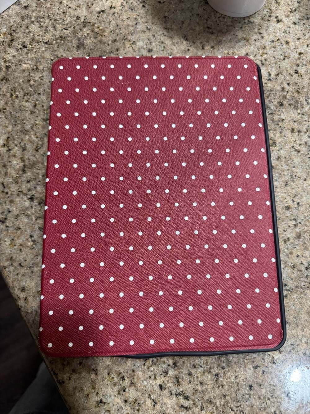 Casely On The Dot Maroon Polka Dot iPad Case